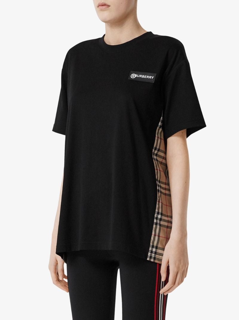 Vintage Check Panel T-shirt