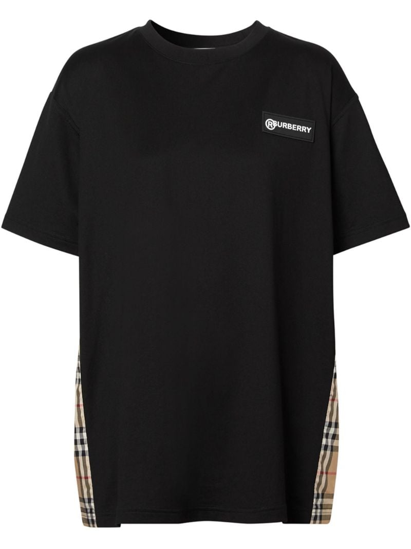 Vintage Check Panel T-shirt