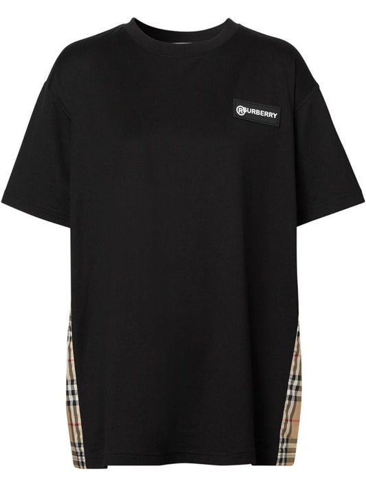 Vintage Check Panel T-shirt