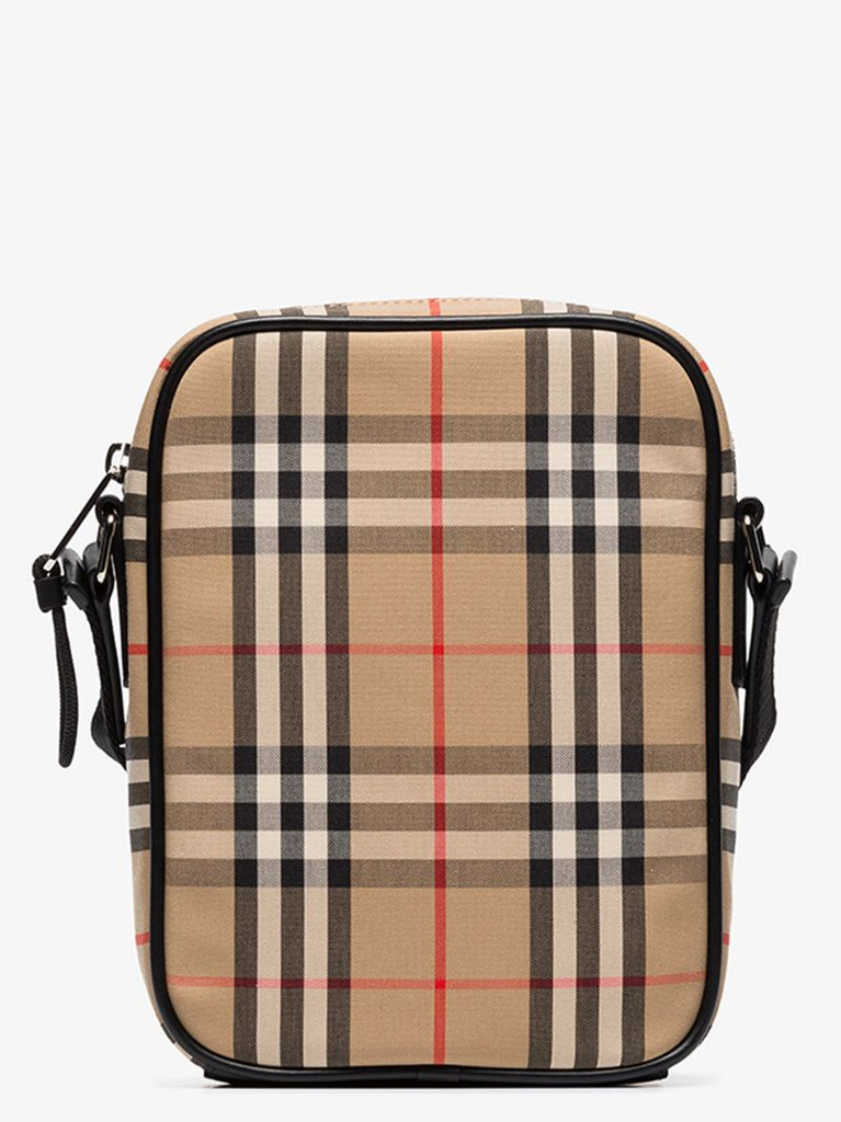Beige Vintage Check Cross Body Bag