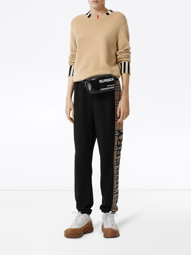 Icon Stripe Trim Cashmere Sweater