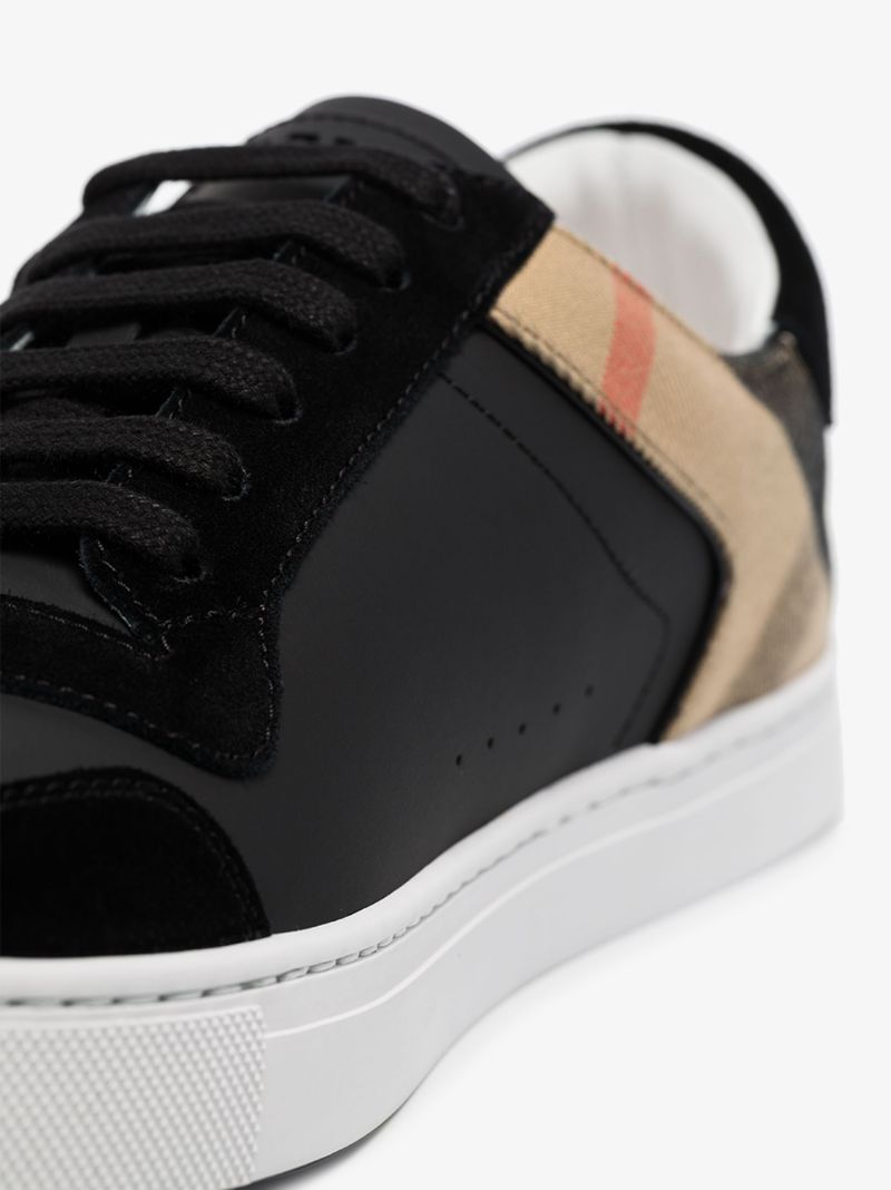 Black New Reeth Vintage Check Sneakers