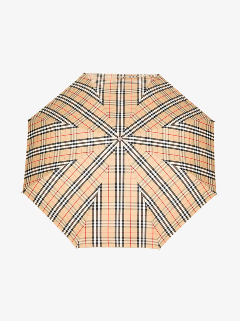 Brown Trafalgar Vintage Check Umbrella