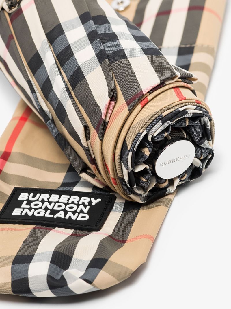 Brown Trafalgar Vintage Check Umbrella