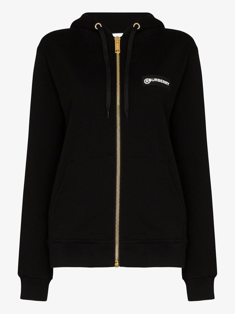Aubree Vintage Check Panel Zip-up Hoodie