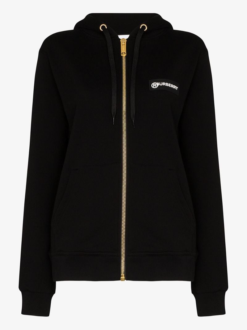 Aubree Vintage Check Panel Zip-up Hoodie