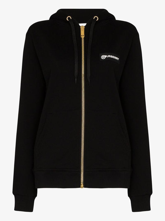 Aubree Vintage Check Panel Zip-up Hoodie