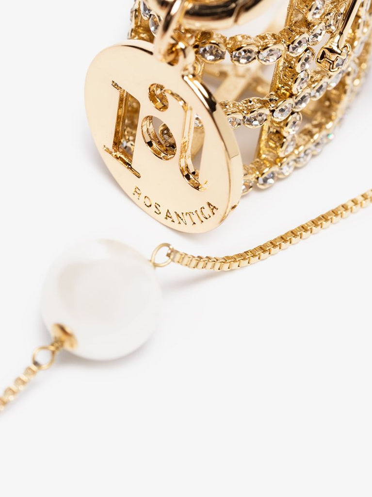Gold Tone Baby Holli Crystal Mini Bag