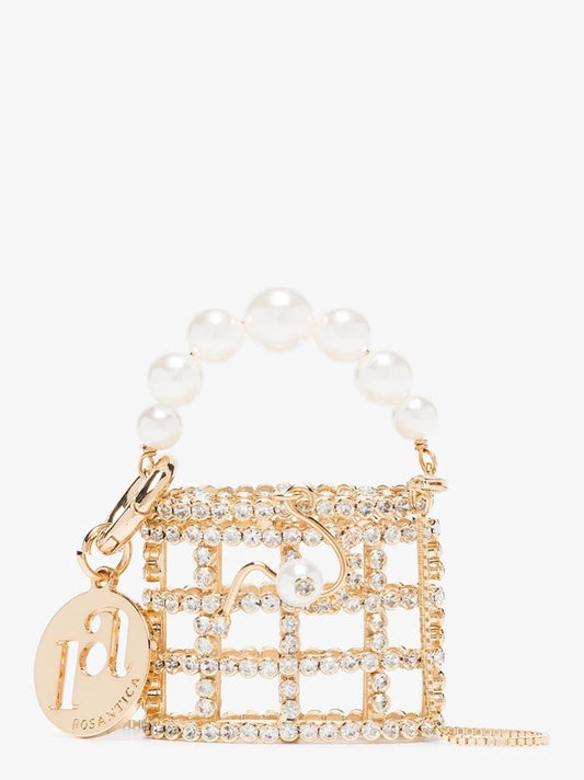 Gold Tone Baby Holli Crystal Mini Bag