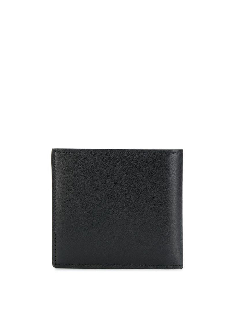 Black Vlogo Bi-fold Leather Wallet