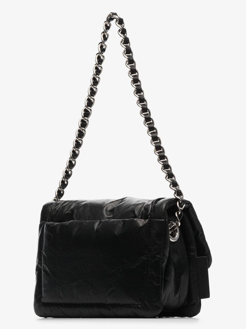 Black the Mini Pillow Leather Shoulder Bag