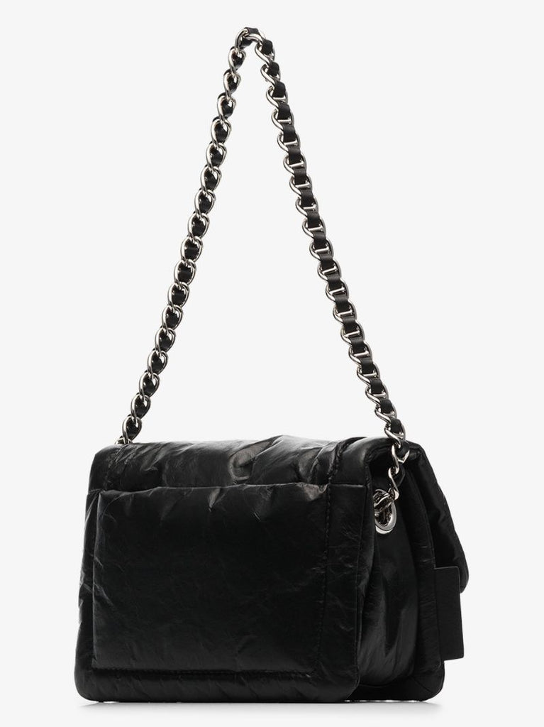 Black the Mini Pillow Leather Shoulder Bag