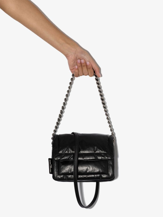 Black the Mini Pillow Leather Shoulder Bag