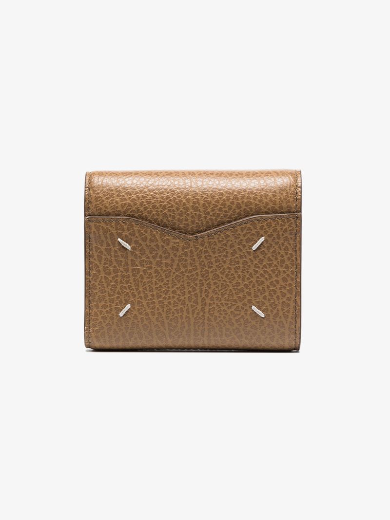 Brown Grained Leather Wallet