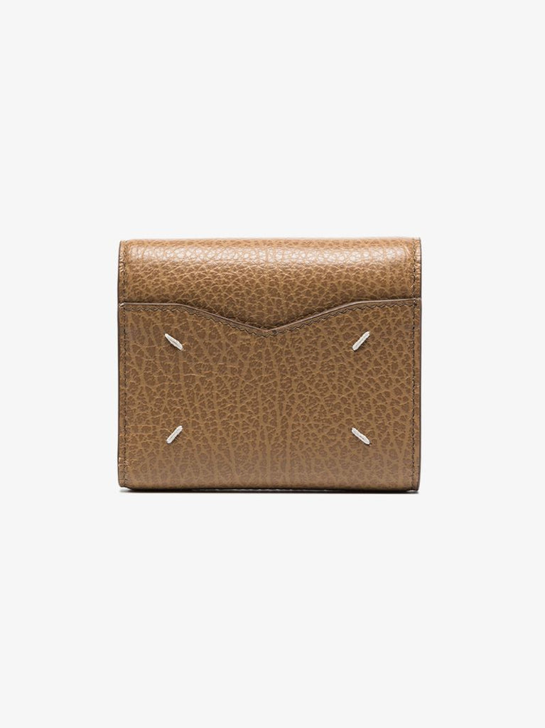 Brown Grained Leather Wallet