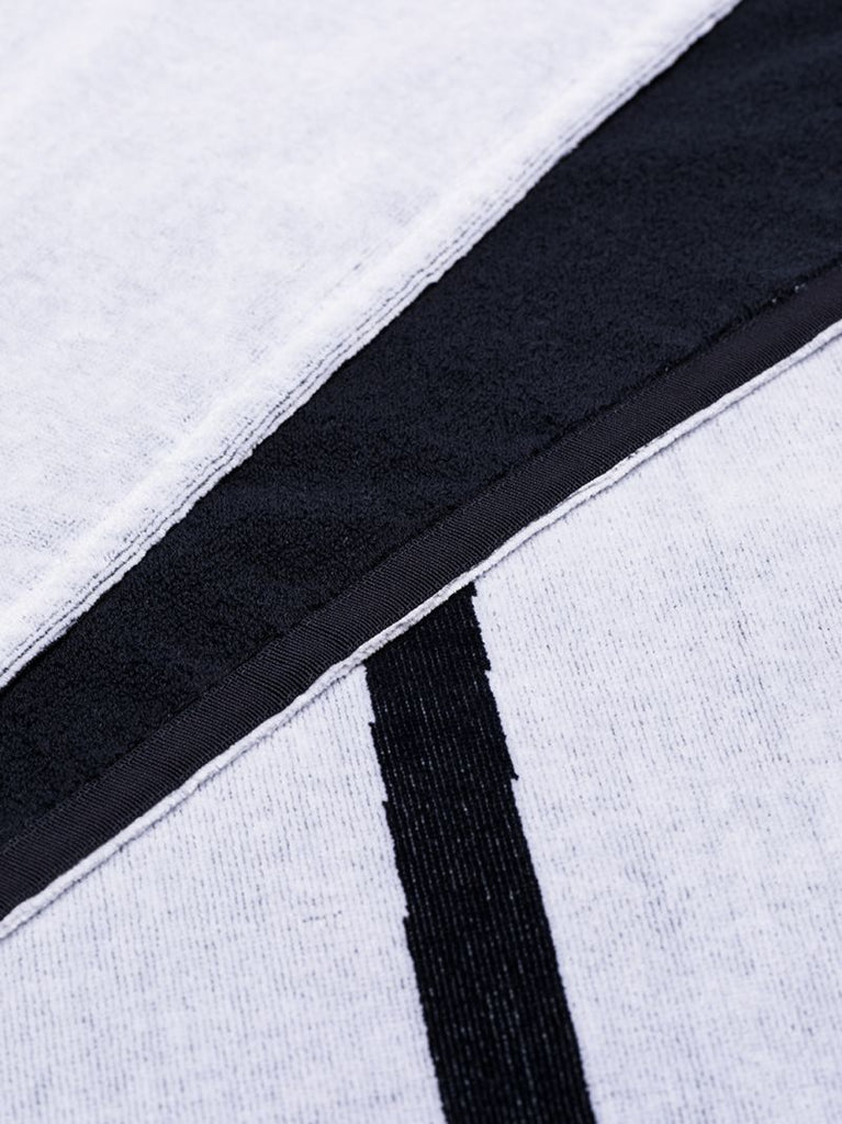 White Signature Logo Cotton Beach Towel