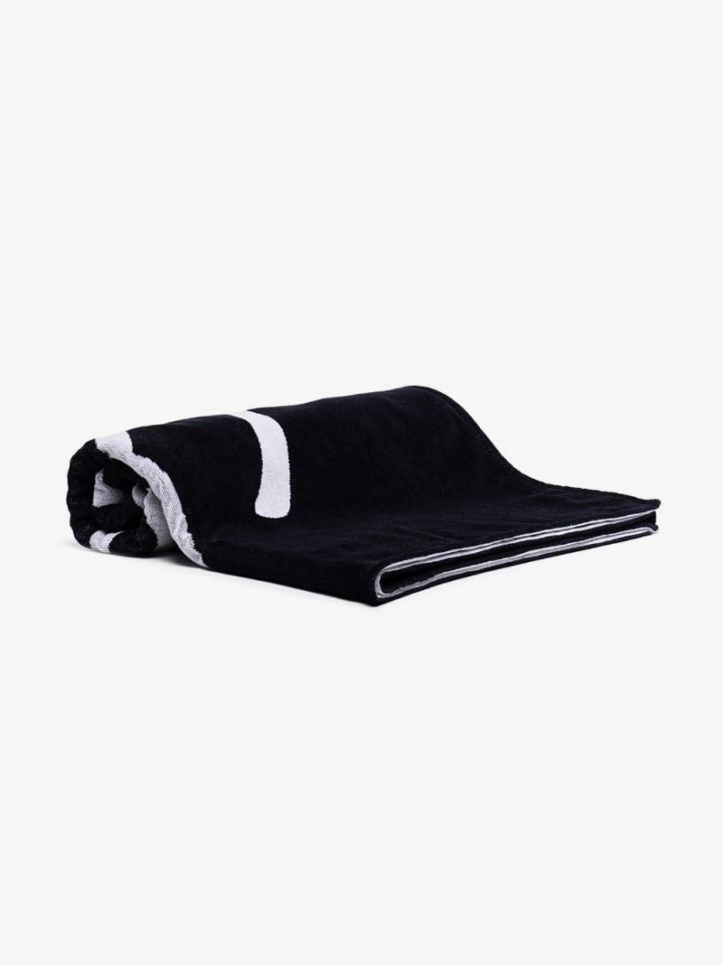 Blue Signature Logo Cotton Beach Towel