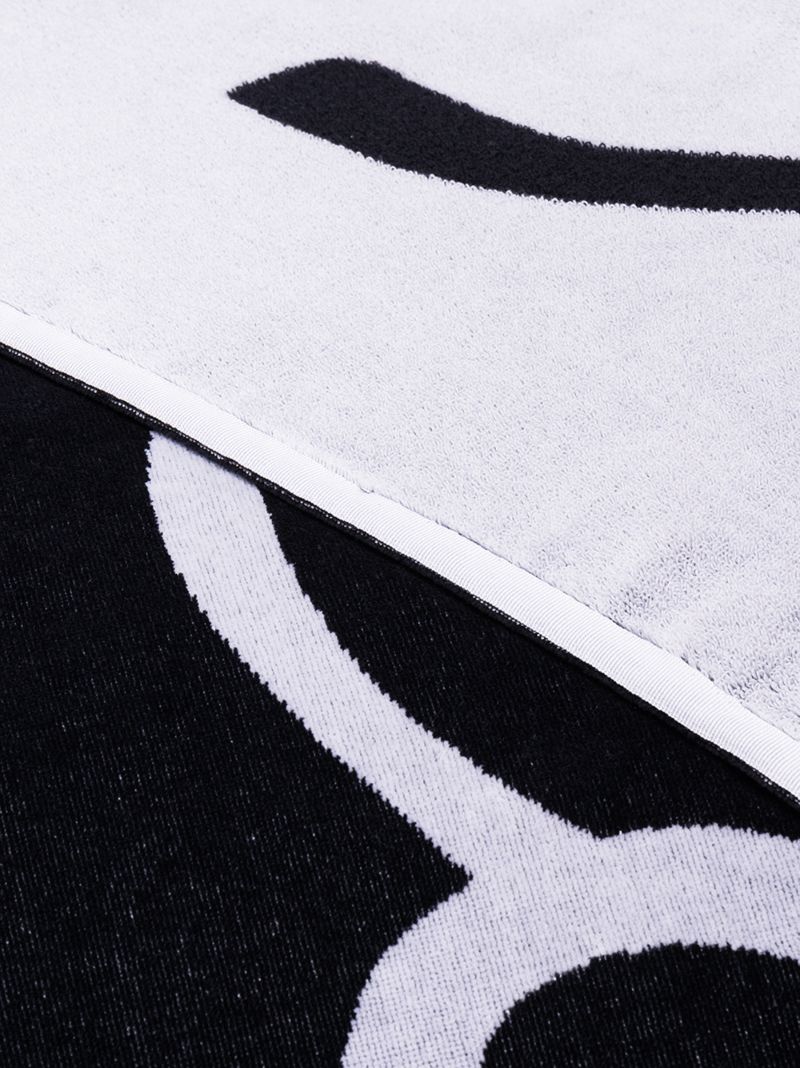 Blue Signature Logo Cotton Beach Towel