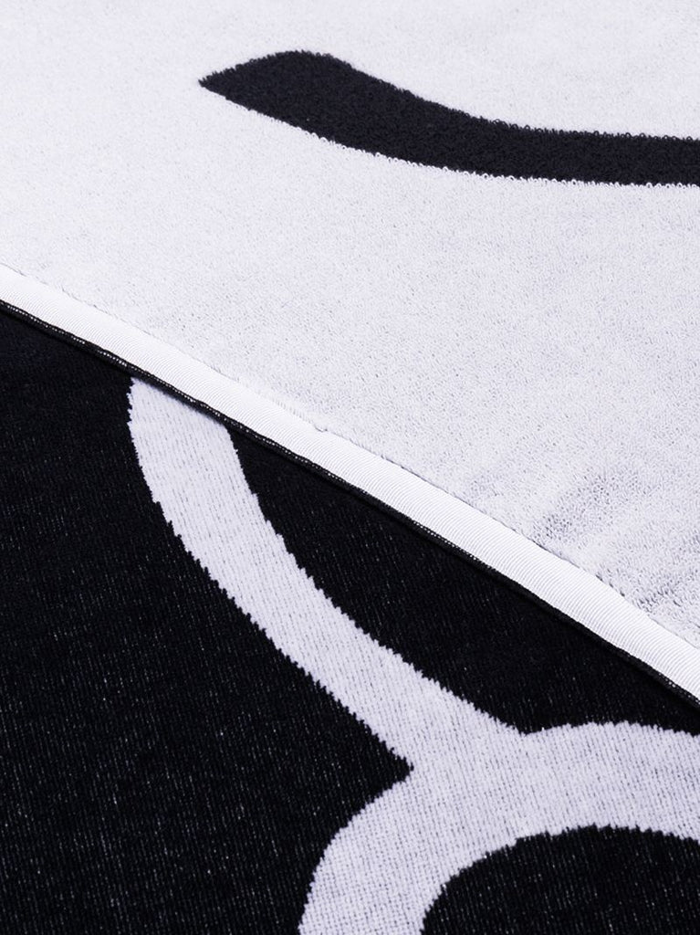 Blue Signature Logo Cotton Beach Towel