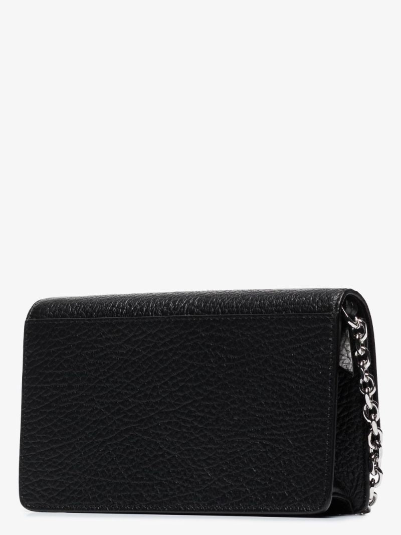 Black Leather Chain Wallet