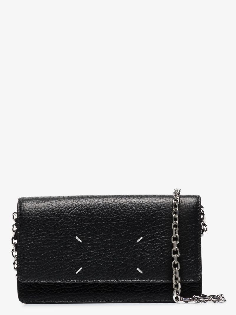 Black Leather Chain Wallet