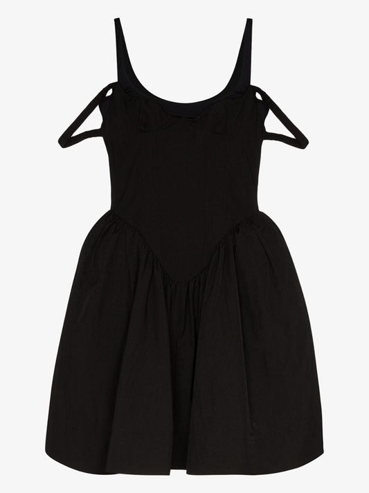 Double Strap Gathered Dress