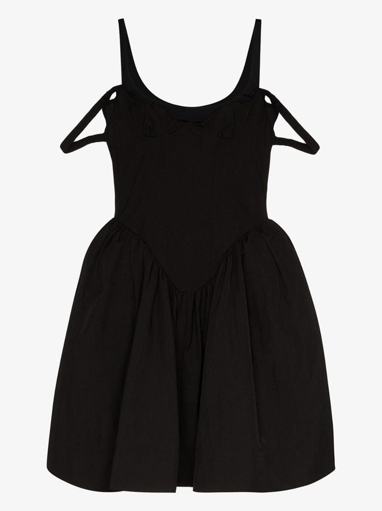 Double Strap Gathered Dress