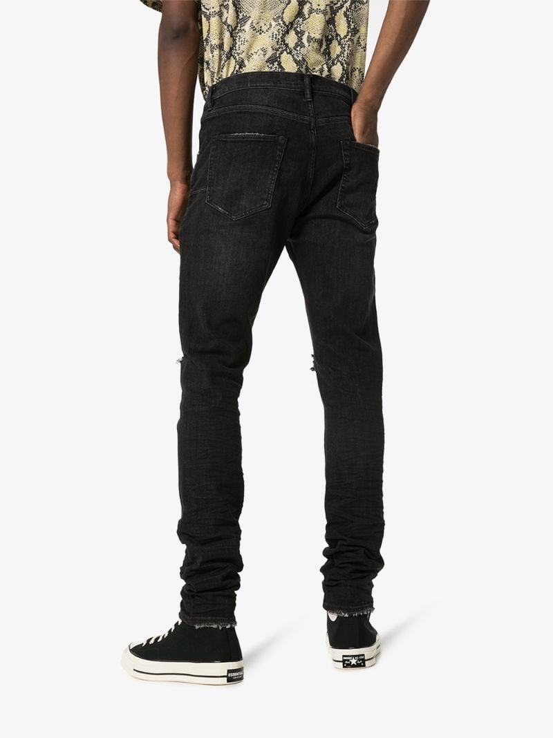 Distressed Ripped Knee Jeans