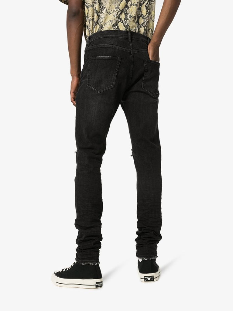 Distressed Ripped Knee Jeans