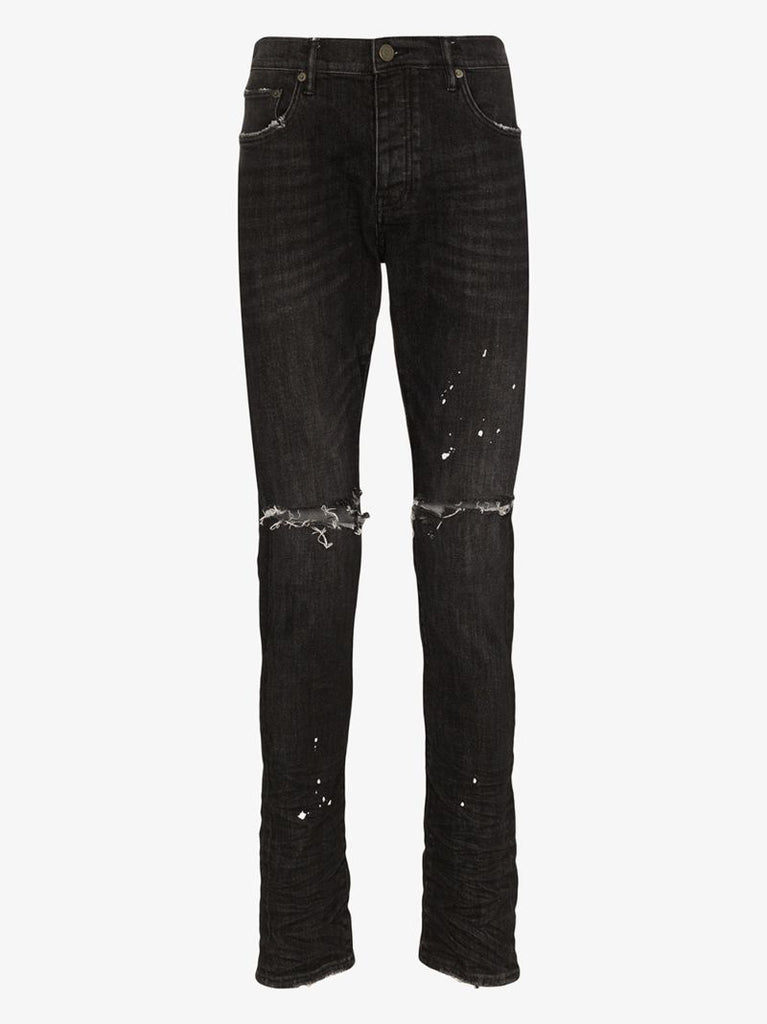 Distressed Ripped Knee Jeans