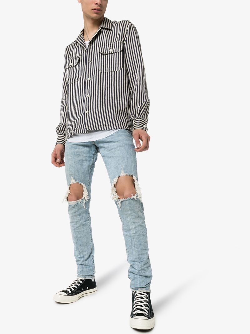 P002 Blowout Tapered Jeans