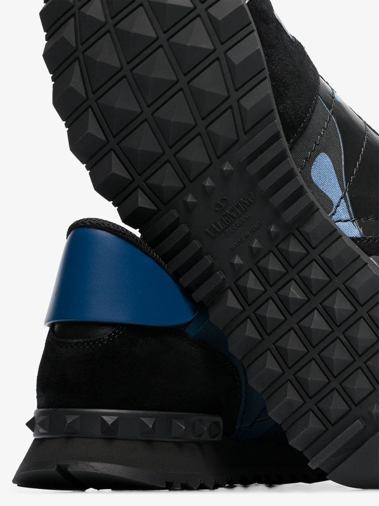 Black Rockrunner Camouflage Sneakers