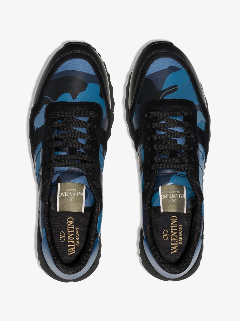 Black Rockrunner Camouflage Sneakers