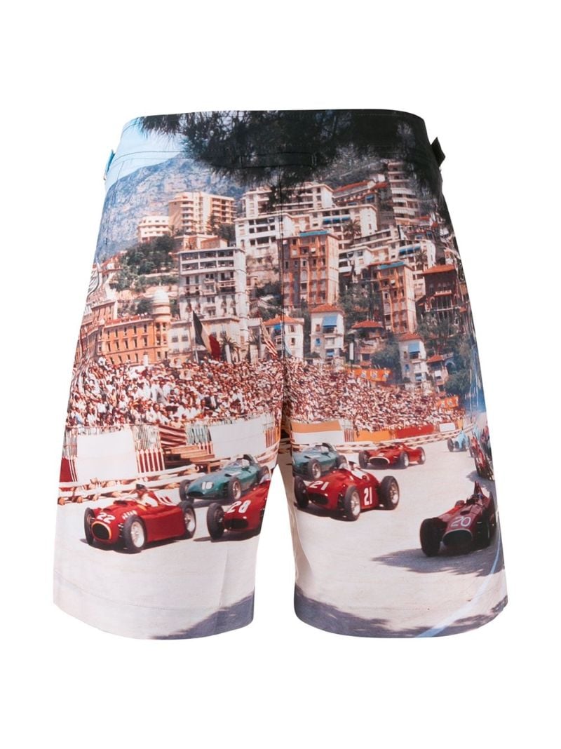 Blue Start Your Engine Swim Shorts