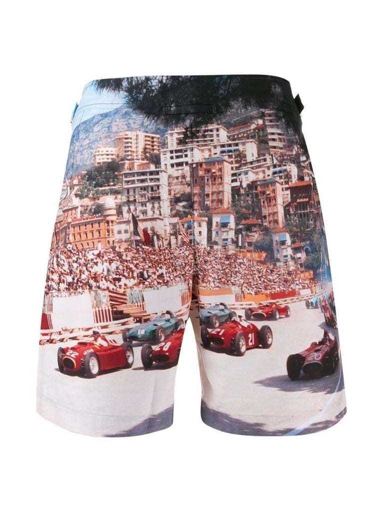 Blue Start Your Engine Swim Shorts