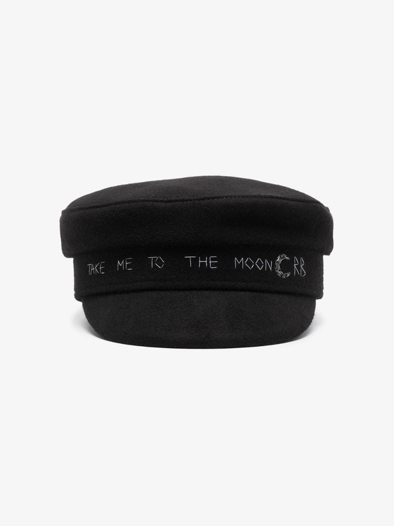 Black to the Moon Baker Boy Hat
