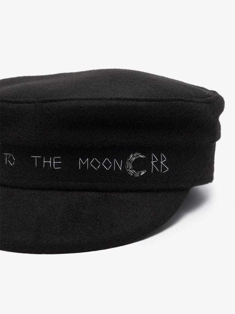 Black to the Moon Baker Boy Hat