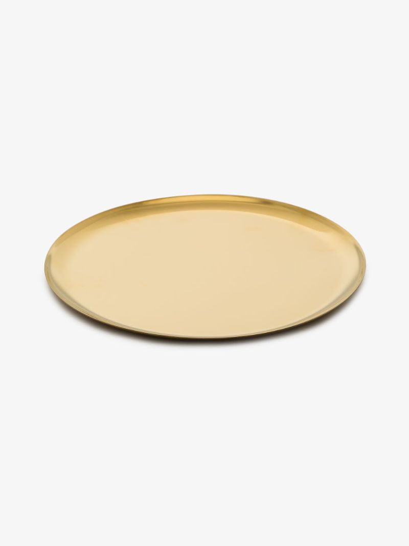 Gold Tone Serving Tray
