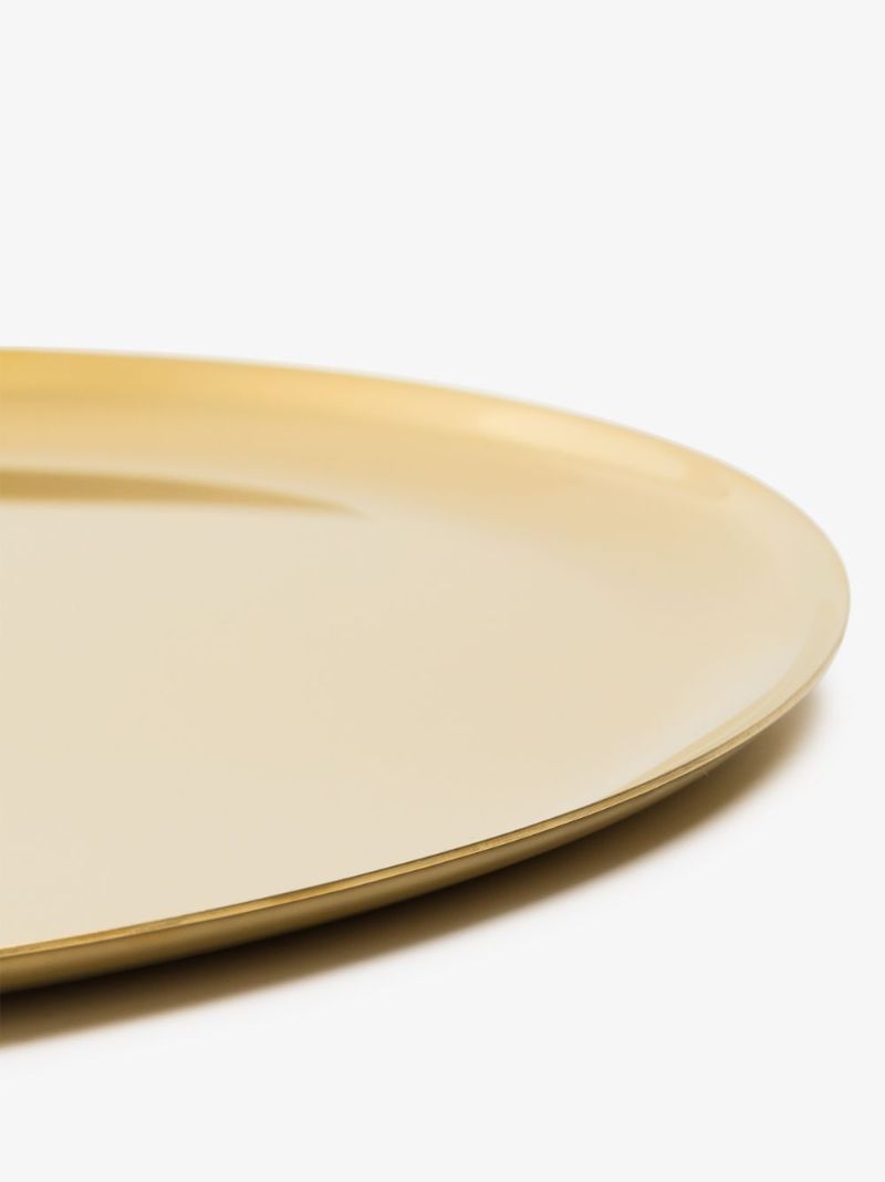 Gold Tone Serving Tray