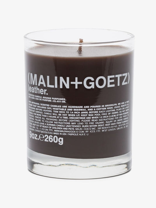 Brown Leather Natural Wax Candle
