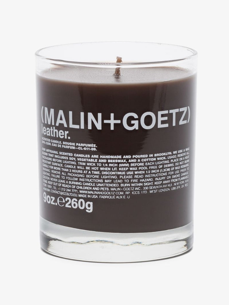 Brown Leather Natural Wax Candle