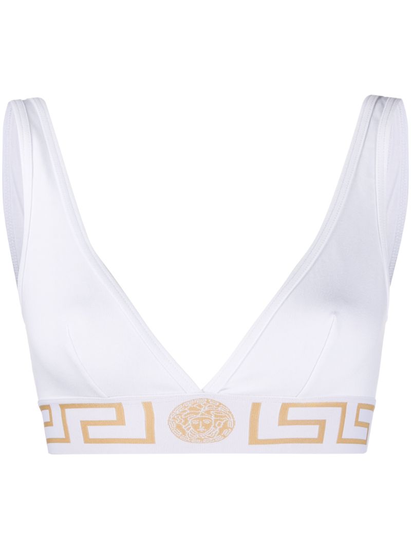 Greca Border Triangle Bralette