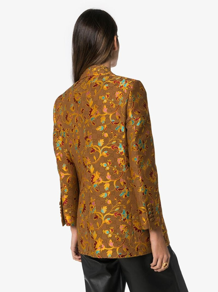 Floral Jacquard Blazer