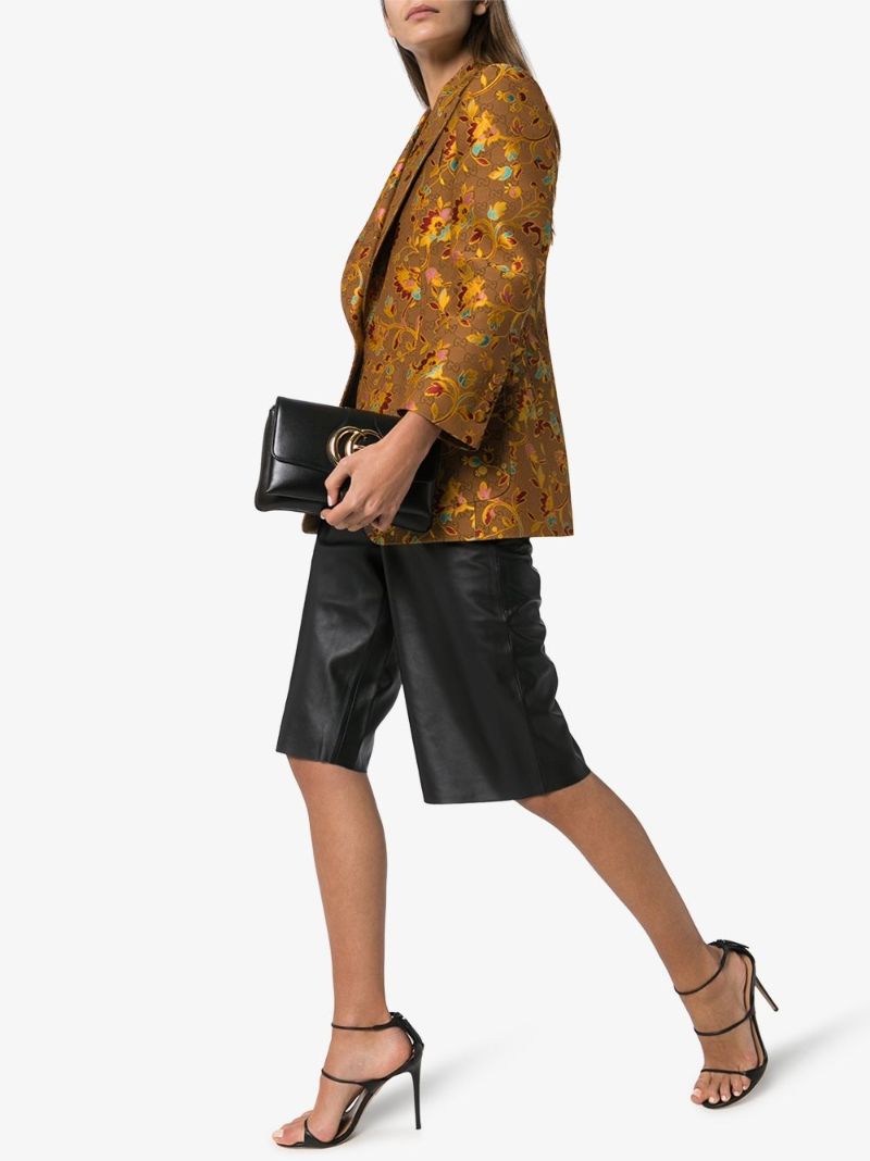 Floral Jacquard Blazer