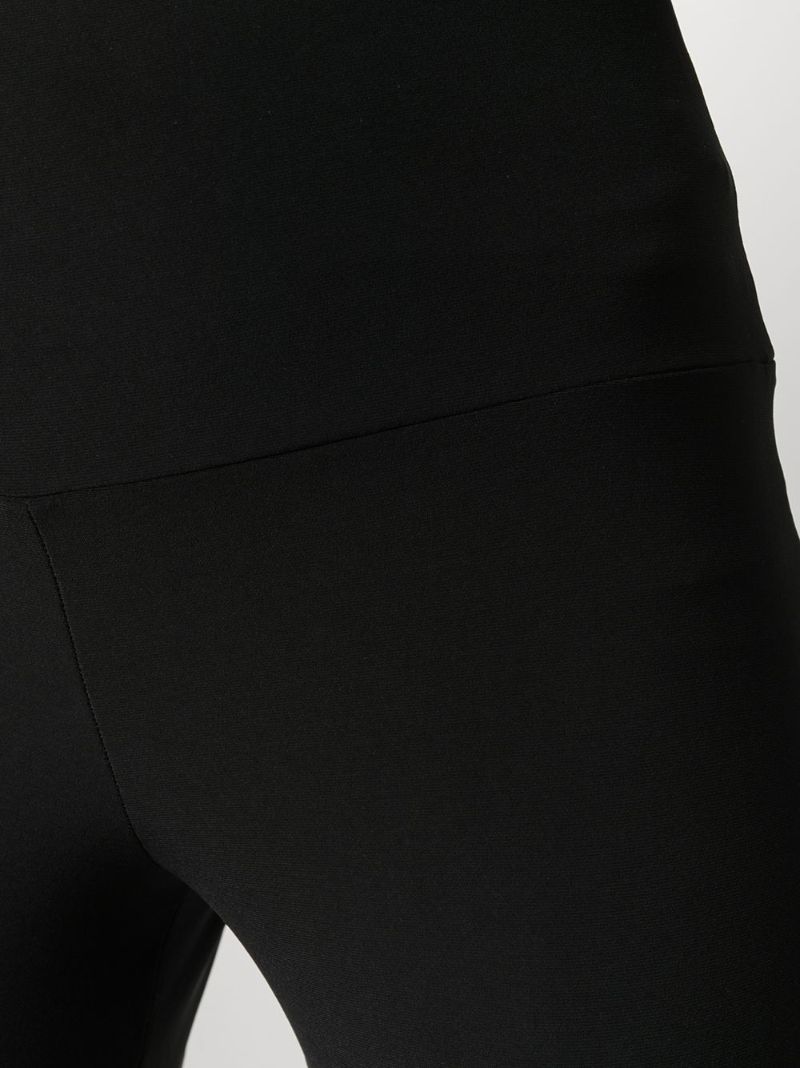 Black High-waist Flared Trousers