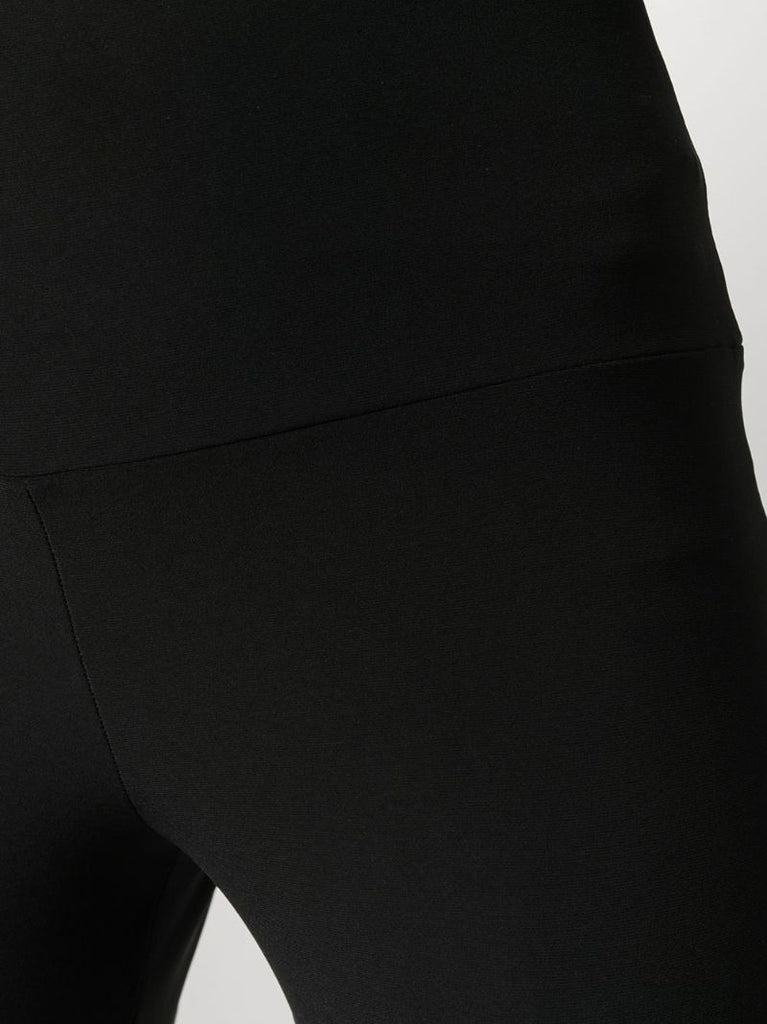 Black High-waist Flared Trousers