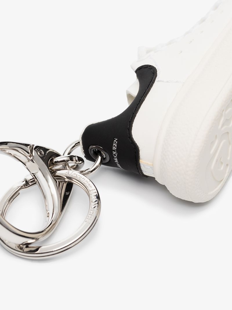 White and Black Oversized Sneaker Keyring