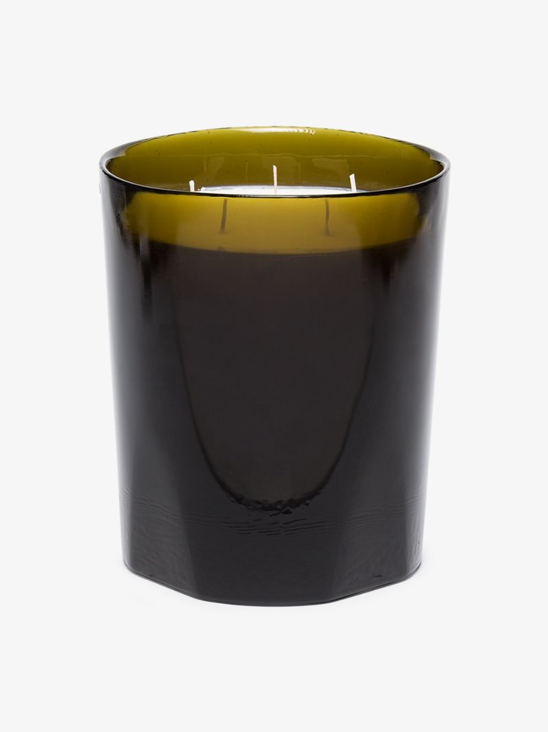 Green and White Ernesto Great Candle