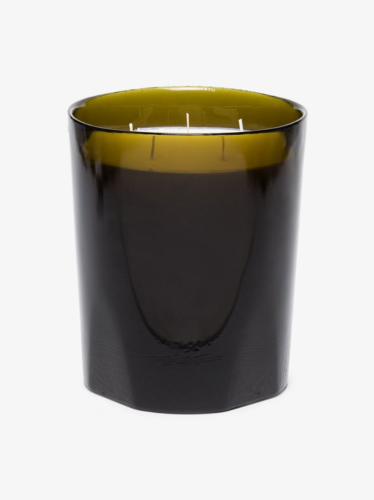 Green and White Ernesto Great Candle