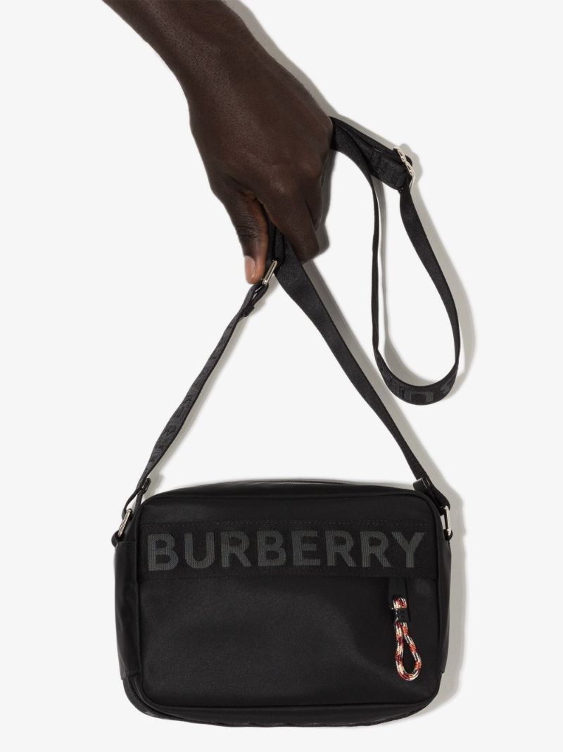Black Logo Cross Body Bag